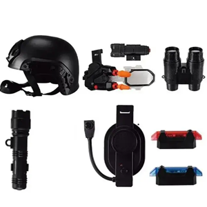 اسباب بازی کلاه پلیس چراغ قوه دار تیر پرتاب کن SWAT Commander Helmet Set_اسباب بازی مشاغل